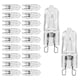 thumbnail image 3 of 20Pcs G9 Halogen Light Bulbs,25W Clear Halogen Lamps Dimmable,2800K, 3 of 5