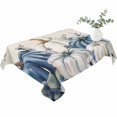 thumbnail image 2 of Blue Pumpkins Fall Table Cloth Waterproof Tablecloths, Thanksgiving Eucalyptus Leaf Rustic Tablecloth Dining Table Cover for Kitchen Party Tabletop Outdoor, Rectangle Tablecloth 60x84 Inch, 2 of 9