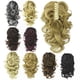 thumbnail image 4 of 1 pieza de peluca de pelo sintético rizado, mordazas, pinza, rizo, colas de caballo, extensiones de cabello, pinza para mujeres y niñas (1T118), 4 of 4