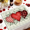 thumbnail image 4 of chaungfeng Love Heart Placemats, 12x18 Inch Seasonal Table Mats for Party Kitchen Dining Decoration, Valentine's Day Themed Party Supply, 4 of 6