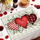 thumbnail image 4 of CaiYueKe Valentine's Day Placemats Set Romantic Heart Themed Table Mats Washable Reusable Party Dining Decorations Cute Kitchen Tableware for Couples Anniversary Dinner Date Night Celebration Gifts, 4 of 7