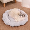 thumbnail image 5 of Moocorvic Small Cat Bed Mat Round 19.7'' Soft Warm Cat Pad with Pillow Around, Reusable Cat Desk Bed for Small to Medium Pet, 5 of 7
