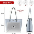 thumbnail image 3 of YOUI-GIFTS Handbags for Women Large Purses Faux Leather Tote Bag School Shoulder Bag with External Pocket, 3 of 7