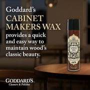 Goddard's Cabinet Makers Wax Spray, Wood Furniture Polish, Conditioner and Dust Cleaner with Bees Wax and Lemon Oil, Shine & Stain Protection, 12 oz