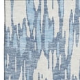 thumbnail image 3 of HomeRoots 675149 9 x 12 ft. Denim Blue & Ivory Abstract Transitional Washable Machine Made Rectangle Area Rug with UV Protection, 3 of 9
