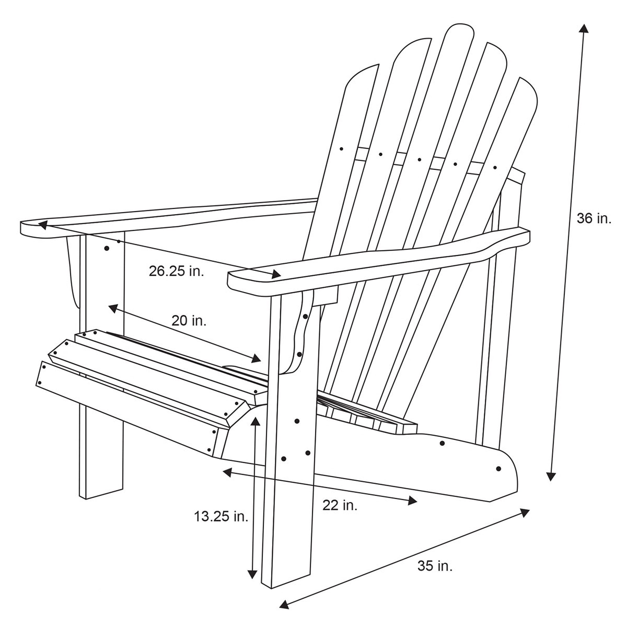 shine co adirondack chair