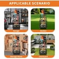 thumbnail image 7 of Garden Tool Organizer, Yard Tool Organizer, Yard Tool Tower Rack Metal Yard Tools Storage,Steel Garden Tool Stand Heavy Duty Garden Tool Organizer for Garage, Partitioned Tool Organizer and Storage, 7 of 7