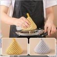 thumbnail image 3 of 2 piezas de cubierta de agarre para olla de cocina, soporte para manija de olla anti-caliente, mango de olla con aislamiento térmico de algodón con forro japonés, cubiertas triangulares para sart, 3 of 5