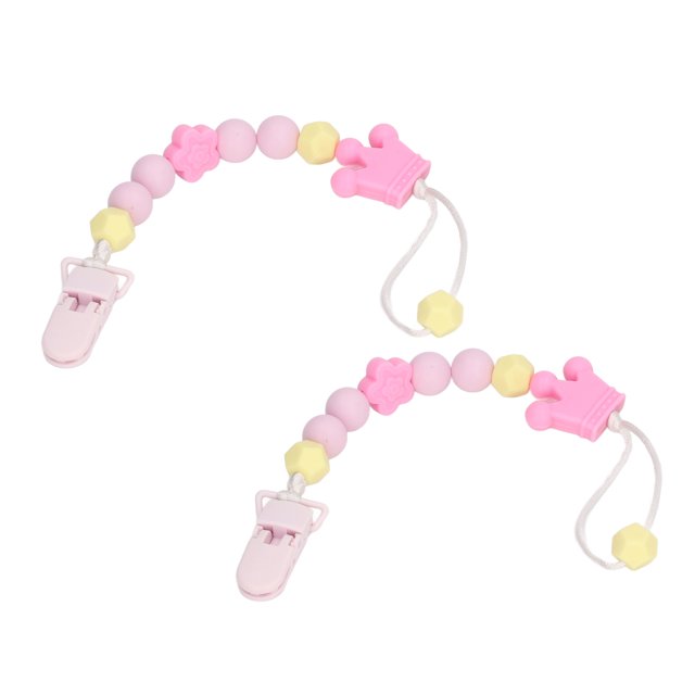 Clip para chupete soporte suave para chupete 2 uds color brillante y Flexible para viajes en casa ANGGREK Otros
