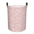 thumbnail image 6 of Lsque Floral Retro Style pattern Laundry Hamper Basket, Tall Woven Rope Hamper Basket for Clothes, Lightweight Storage Basket, Collapsible Waterproof-Medium, 6 of 8