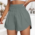 thumbnail image 2 of Women's Shorts 2026 Summer Casual Womens Solid Running Shorts Workout Elastic Waist Athletic Yoga Pants Sports Pants Quick Dry Lightweight Running Biker Shorts for Women, 2 of 5