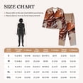 thumbnail image 4 of Honeii Coffee Beans Chocolate Splash Print Women's Pajama Sets Long Sleeve Button Down Sleepwear Nightwear Soft Pjs Lounge Sets 2PCS-XX-Large, 4 of 7