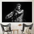 thumbnail image 4 of Póster de Impresión HD La Vida Bella Gimnasio Hombre Desnudo Arte de Pared Blanco y Negro, 4 of 4