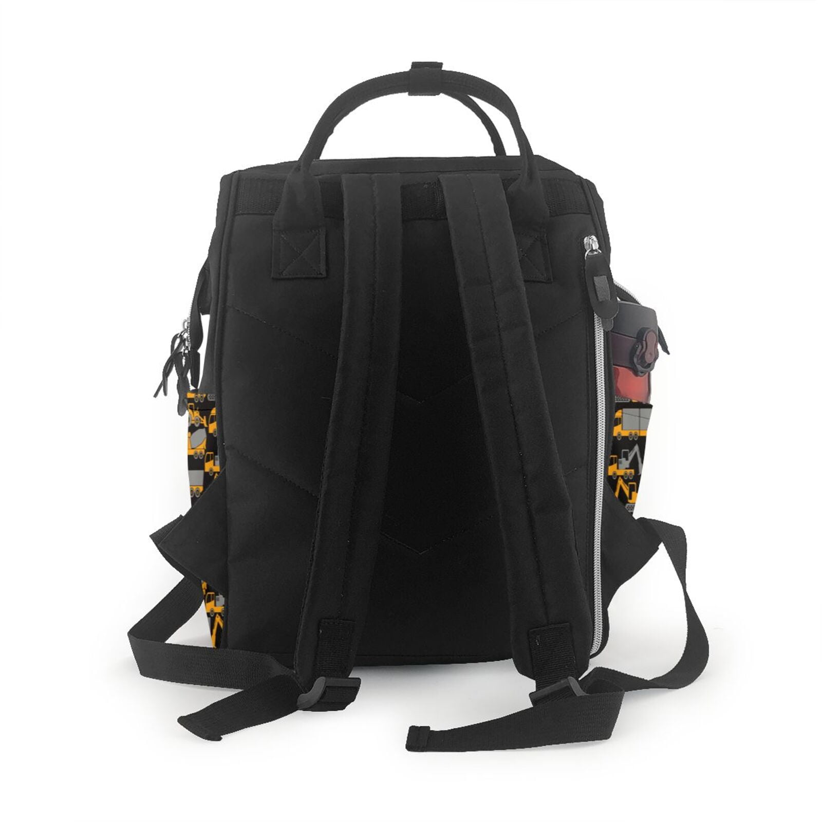 Kdxio Baby Diaper Backpack,Multi-Function Travel Backpack Nappy Bags,Nursing Bag, Fashion Mummy,Roomy Waterproof for Baby Care(Yellow Excavator)