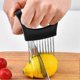 thumbnail image 2 of Stainless Steel Food Slicer with Onion Holder for Safe and Easy Cutting, 2 of 5