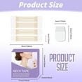 thumbnail image 3 of Invisible Neck Lift Tape, Instant Neck & Chin Tightening Patches, Skin-Lifting Facial Makeup Tape, Double Chin Reducer, For Wrinkles & Saggy Skin, Natural Finish, Non-Irritating, E Makeup Organizers, 3 of 9