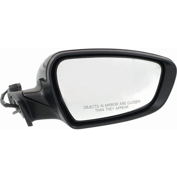 Kool Vue Passenger Side Power Heated Mirror for Kia Forte 2014-2016 Manual Fold With Signal Light; Without Puddle Lamp Paintable Sedan