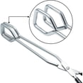thumbnail image 2 of Pinzas para asar a la parrilla de acero inoxidable, pinzas de tijera de acero inoxidable, pinzas para asar, pinzas para cocinar de tijera de 10 pulgadas, juego de 2, 2 of 5