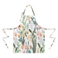 thumbnail image 2 of Pioneer Flower Floral Print Pattern Apron-Garden Aprons for Women with Pockets-Cotton Linen Waterproof Kitchen Cooking Gardening Aprons Adjustable for Kitchen,Cooking,BBQ and Salon 33x27 Inch, 2 of 7