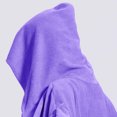 thumbnail image 4 of Mifsaly Mens Hooded Towel Poncho Robe Solid Quick Dry Absorbent Changing Robe Lightweight Surf Swim Bathrobe for Swimming Surfing Beach Purple,Free Size, 4 of 6