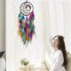 thumbnail image 4 of Atrapasueños de árbol de la vida tejido para colgar en la pared | Decoración de poliéster multicolor para el hogar | 70 x 20 cm, estilo escandinavo, con plumas, 4 of 5