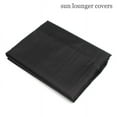 thumbnail image 7 of ODOMY Chaise Lounge Covers Waterproof Outdoor Garden Patio Furniture Sunbed Cover Polyester Anti-UV Dust-proof Black, 7 of 7