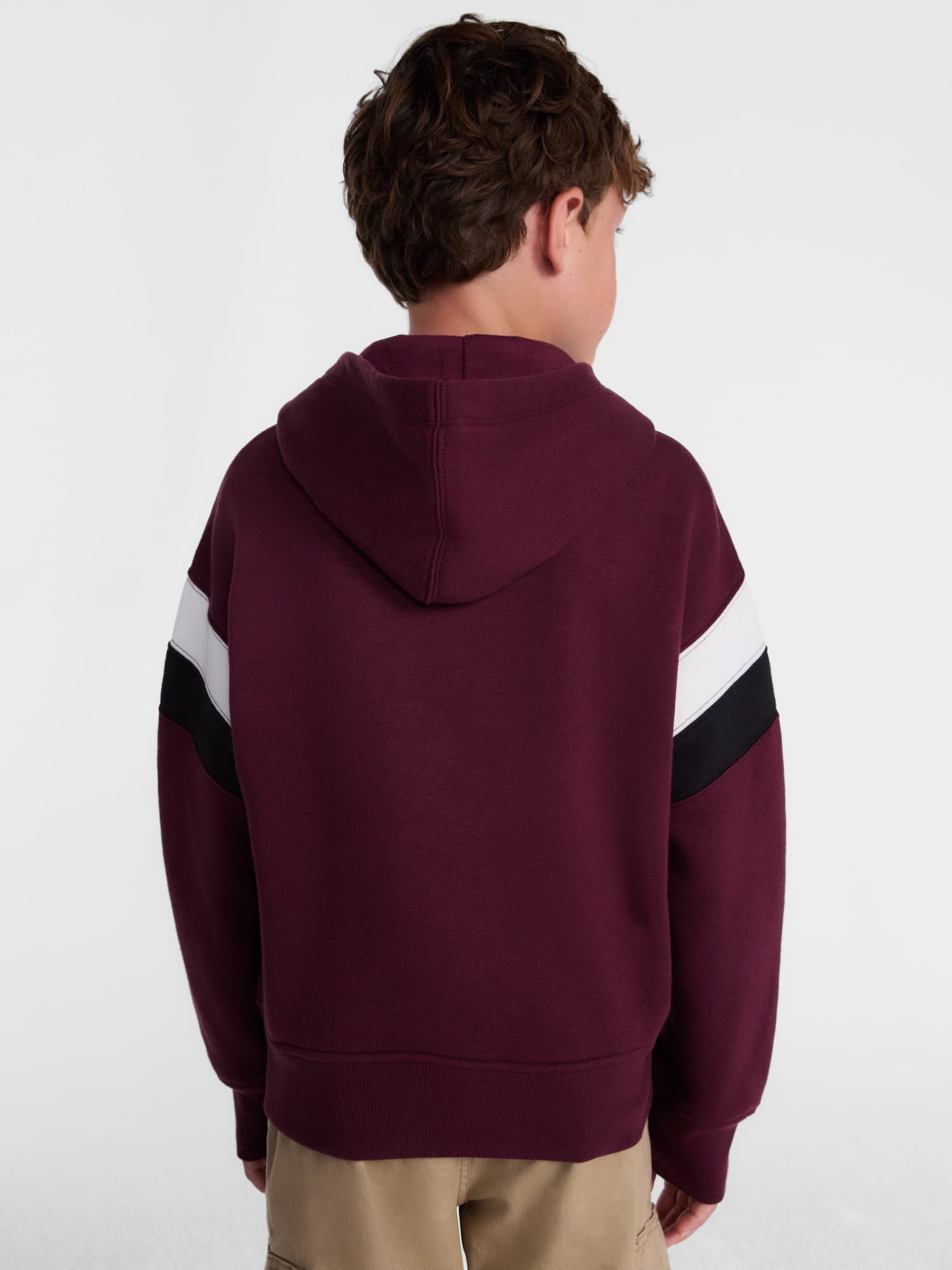Wonder Nation Boys' Varsity Fleece Hoodie, Sizes 4-18 & Husky