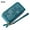 Blue, variant on KAWELL Women's Wallet Leather Large Capacity Double Zip Credit Card Holder with RFID Blocking Wristlet Purple