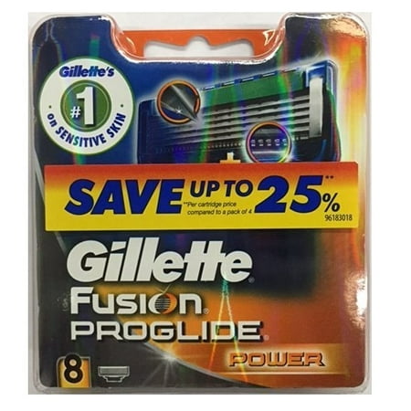 Gillette Fusion ProGlide Power Refill Cartridge Blades, 8