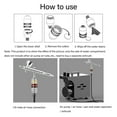 thumbnail image 3 of Water Oil Separator, Semi Auto Water Oil Trap Separator with 3 Filter Cotton for Air Line Compressor Fitting, 3 of 8