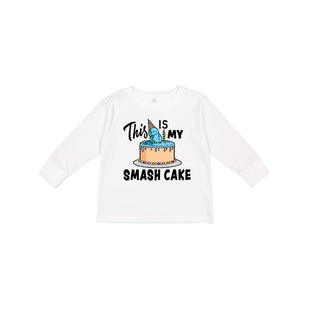 

Inktastic This is My Smash Cake Gift Toddler Boy Girl Long Sleeve T-Shirt