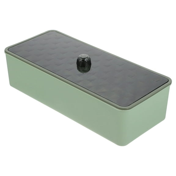 ULTNICE Kitchen Cutlery Box Green Plastic Utensil Holder Multi Function Storage Case