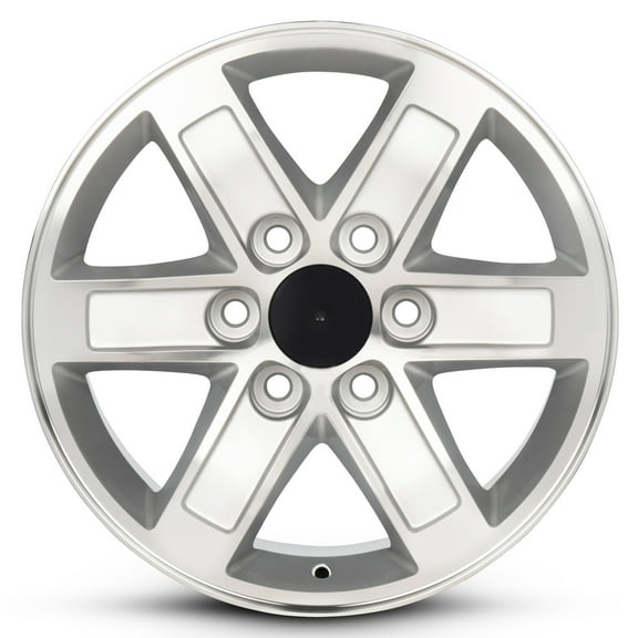 For 2007-2013 GMC Sierra 1500 17 Inch Machined Face Silver Rim - OE Direct Replacement - Road Ready Car Wheel