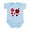 Sky Blue, variant on CafePress - Lady Bugs And Hearts Valentin Infant Bodysuit - Baby Light Bodysuit, Size Newborn - 24 Months