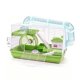 thumbnail image 2 of Jaula para hámster con para esconderse, comedero portátil con rueda de correr, hogar para animales pequeños, casa para hámsteres y cobayas. Verde, 2 of 8