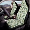 thumbnail image 4 of POLERO Green Fern Leaf Theme Front Car Seat Covers for Auto, Waterproof Automotive Seat Covers Interior Decor Polyester Car Seat Covers Set, 4 of 12