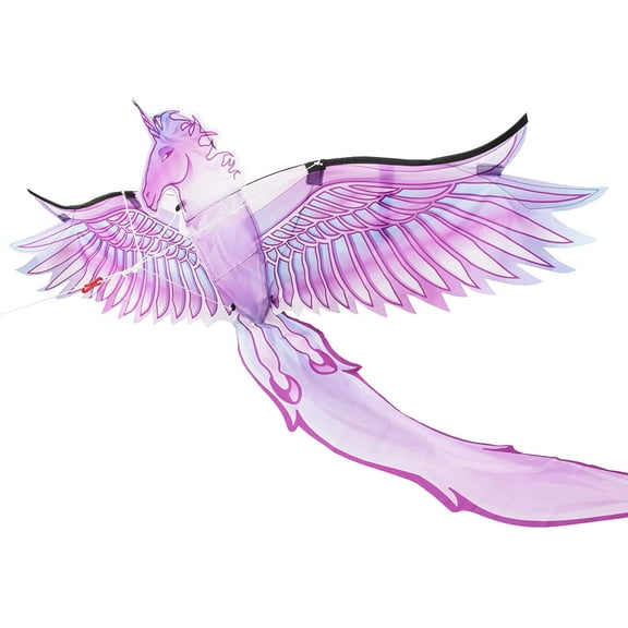 EOLO KITES Ready2Fly 40" Kids’ 3D POP UP Kite, Unicorn. Reusable Tote Included! Ages 5