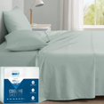 thumbnail image 6 of Degrees of Comfort Coolmax Cooling Fitted Sheet Only, King Size Bed Soft Sheets for Hot Sleepers, up to 15" Deep Pocket, All Around Elastic, Wrinkle Free, Fade Stain Resistant, White1PC, 6 of 15