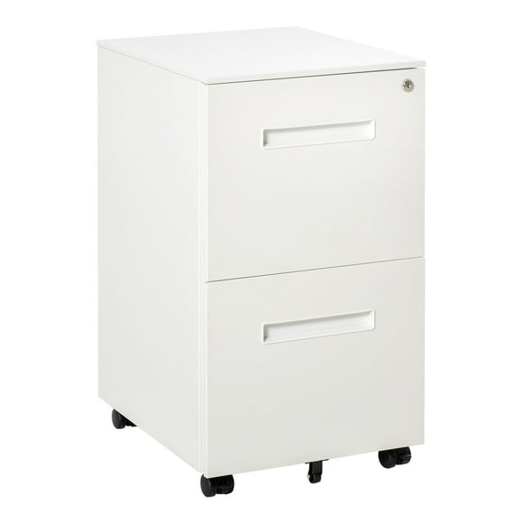 Vinsetto Armoire à Dossiers avec Séparation Réglable Armoire à Dossiers, Blanc