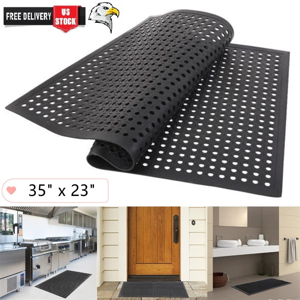 Goorabbit Rubber Kitchen Floor Mats,Rubber Floor Mats for Kitchen Anti