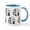 White/Blue Inside, variant on CafePress - Boho Owl And Moon Gothic 11 Oz Ceramic Mug - 11 oz Ceramic Mug - Novelty Coffee Tea Cup