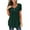 Green, variant on Aoochasliy Ladies Tops Winter Clothes Tops Summer Short Sleeve Solid Color Round Neck Button Pleated Hoodies