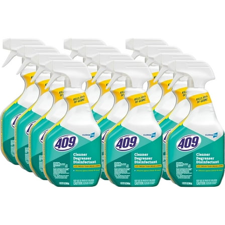 Litian 409 Cleaner Degreaser Disinfectant, CloroxPro Spray, 32 Fl Oz, Pack of 12 (Pack May Vary)