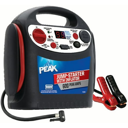 Peak 600 AMP Jump Starter with Inflator