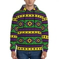 thumbnail image 2 of Bingfone Carnival Mardi Gras Men'S Drawstring Hoodie Long Sleeve Pocket Sweatshirts-Medium, 2 of 9