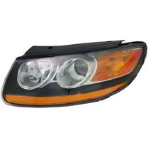 Left Headlight Assembly - Compatible with 2010 - 2012 Hyundai Santa Fe Sport Utility 2011