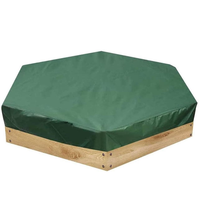 Cover Kids Toy Protection A Prueba De Polvo Impermeable Hexagonal Sand Pit Cover Con Cordón Para Jardín Al Aire Libre Kearding HA041594-01