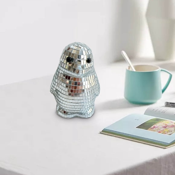Vrorvz Ornement de Pingouin Miroir pour Décoration de Maison et de Fête, Cadeau Unique pour la Famille et les Amis, Centre de Table pour Mariages, Intérieur Extérieur, Célébrations Festives
