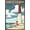 Bronze Framed Version, variant on Lantern Press - New Jersey Shore, Barnegat Lighthouse Wall Poster, 14.725" x 22.375"