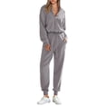thumbnail image 1 of Conjunto de Buzo PRETTYGARDEN para Mujer 2 Piezas XL Gris, 1 of 7